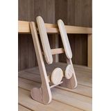 Halu Sauna Rugsteun (ergonomisch) voor de (infrarood) sauna (Red Cedar)