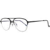 Hackett - Herenbril - Zwart - Metaal - Volledig Omrand Ontwerp