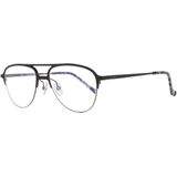 Hackett - Herenbril - Zwart - Metaal - Volledig Omrand Ontwerp