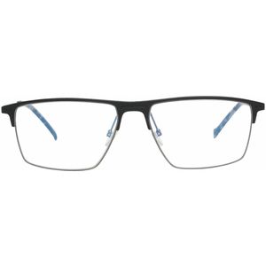 Hackett, Accessoires, Heren, Zwart, ONE Size, Zwarte Heren Optische Monturen Half-Rim Stijl
