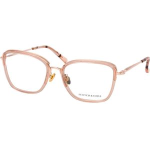 Scotch & Soda, Accessoires, Dames, Grijs, ONE Size, Transparante Trapezium Optische Monturen