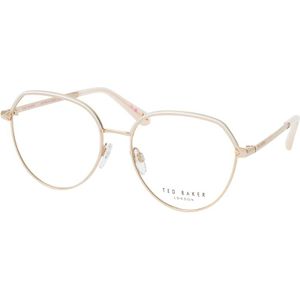 Ted Baker - Dames Bril - Wit Metaal - Volledige Ronde Rand