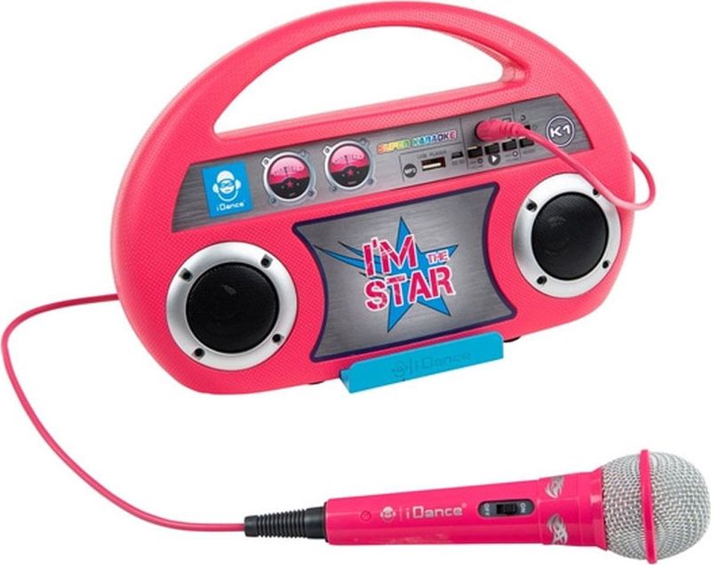iDance - I'm the Star K1 - Bluetooth Karaoke Speaker - Inclusief Microfoon