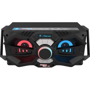 iDance DJ301 Party Speaker – Portable Bluetooth Speaker met Disco LED-Verlichting – 100 Watt vermogen – USB en AUX Aansluiting