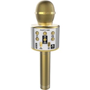 iDance - Bluetooth Microfoon - Goud - Karaoke Microfoon - Draadloos