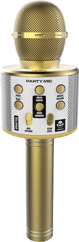 iDance - Bluetooth Microfoon - Goud - Karaoke Microfoon - Draadloos