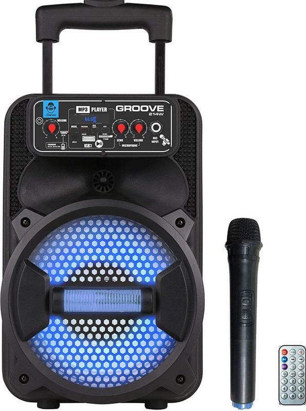 iDance Audio - GROOVE 214W - Portable Bluetooth Party Speaker - 100 Watt - 8 Inch Woofer