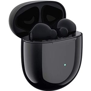TCL - MoveAUDIO S200 draadloze hoofdtelefoon (ruisonderdrukking, Bluetooth 5.0, snelopladen, extra dunne oplaadhoes, IP54, Touch) zwart