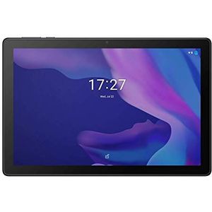 Alcatel 1T 10 WiFi (8091), model 2020, Android 10 Go Tablet, WiFi, 10 inch IPS display, 16 GB/1 GB, 4080 mAh accu, USB-C, 2 MP voor- en achtercamera, Kids Mode, tablet in zwart