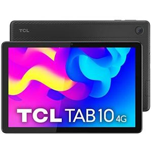 TCL TAB 10 4G 10,1 inch HD-tablet, Octa-Core, 3 GB RAM, 34 GB uitbreidbaar geheugen tot 256 GB voor MicroSD, batterij 5500 mAh, Android 11,Donkergrijs