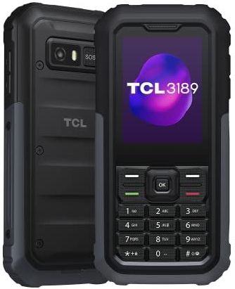 TCL 3189 - Mobiele Telefoon - Zwart en Grijs - IP68 - Waterdicht en Schokbestendig