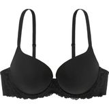 Dorina - Push Up BH - Zwart - 84% Polyamide 16% Elastomeer
