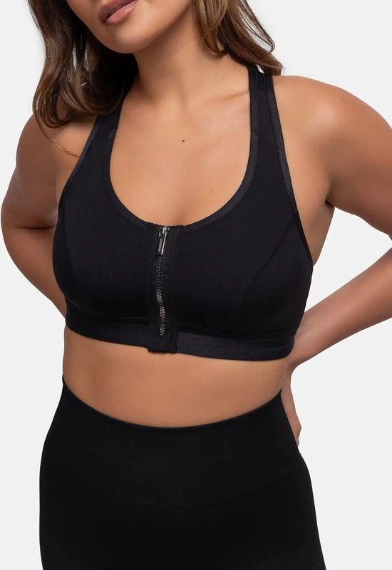 Grey Velvet Racerback beha Dames BH - zwart - S