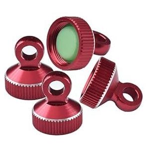 Aluminium 6061-T6 Damper Top Cap For GPM Optional And Original Shock Absorbers For Traxxas 1/10 RC Cars And Trucks - Red