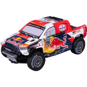 Nikko RC Auto - Dakar Night Mode: Toyota Gazoo Racing - 9 km/h - Led Verlichting - voor kinderen vanaf 6 Jaar - Blauw/Rood 1:18
