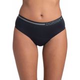 Dorina Eco Moon Set van twee absorberende menstruatie-hipsters voor dames, zwart/zwart, XXL