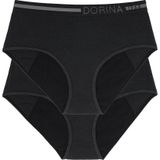 Dorina Eco Moon Super absorberende menstruatieslip, set van 2 stuks, zwart/noir, L