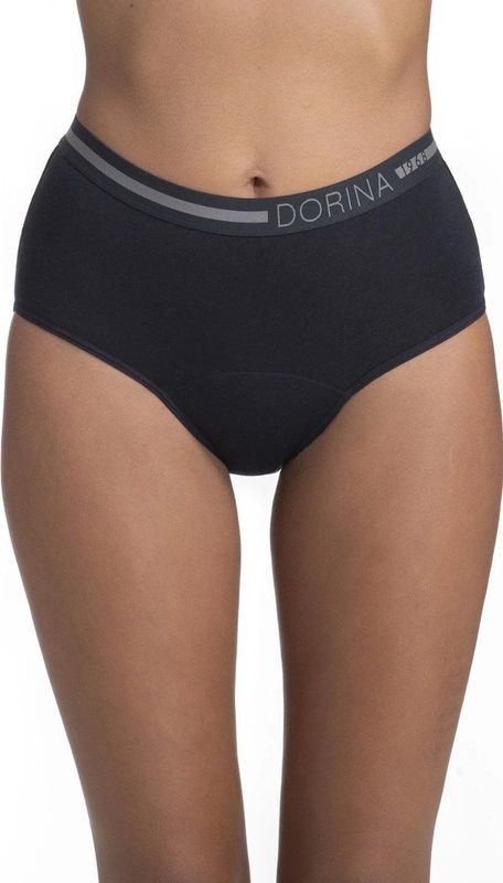 Dorina Eco Moon Super absorberende menstruatieslip, set van 2 stuks, zwart/noir, L
