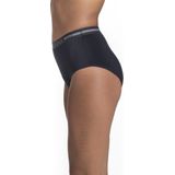 Dorina - Midi Slip - Menstruatieondergoed - Zwart - 85% Polyamide, 15% Elastaan, vergelijkbaar met 2 Tampons