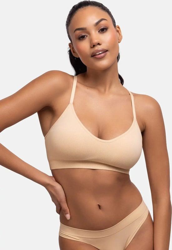 Revive - Bralette - Huidkleur - 93% Gerecycled Polyamide, 7% Elastomeer, Verwijderbare Pads