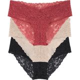 Dorina - Kanten Slips - Multicolor - 3-Pack - 90% Polyamide, 10% Elastomeer