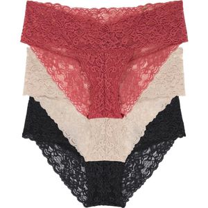 Dorina - Kanten Slips - Multicolor - 3-Pack - 90% Polyamide, 10% Elastomeer