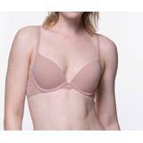 Dorina - Push up / Plunge BH - Wit - Kanten BH Band - 3/4 Cup - Decollete BH