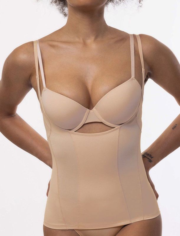 Dorina - Corrigerend Hemd - Zwart - Medium Control - Shapewear Onderhemd Zonder BH
