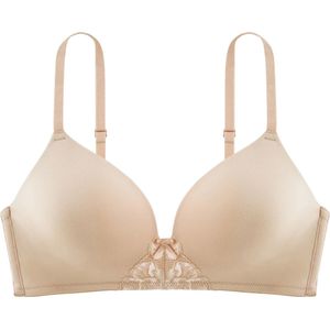 BH zonder beugels Michelle DORINA. Polyamide materiaal. Maten 90D FR - 75D EU. Beige kleur