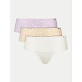 Dorina - Lana-d-3pp - Damesslip - Paars/beige/ivoor