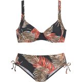 LASCANA Bügel-Bikini mit plakativem Blätter-Print