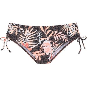 Look - Gedessineerd - Bikinibroekje - Bruin/Abrikoos - Recycling-polyamide