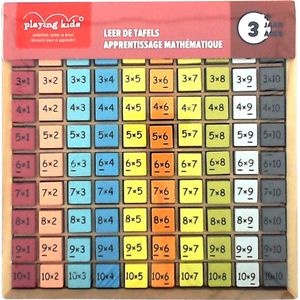 Playing Kids Leer De Tafels Blokkenspel - 3+