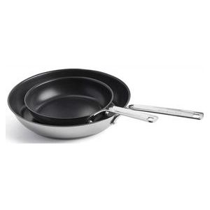 Pfannenset Bratpfanne KitchenAid Multiply 20/28 cm Chrom