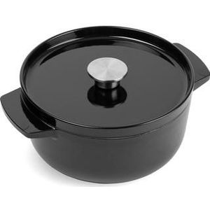 Braadpan KitchenAid Cast Iron Onyx Black 22 cm