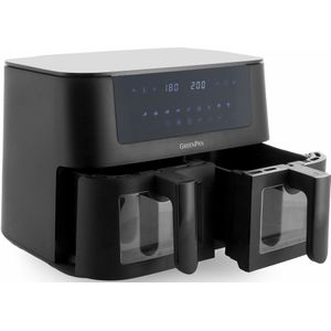 GreenPan - Bistro dubbele airfryer - 4L+4L - 9 programma's - zwart - PFAS-vrij