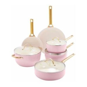 Greenpan Padova - Blush Pink - 10-delige Pannenset