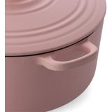 BK Bourgogne braadpan 28cm/6.7L Blush pink gietijzer inductie