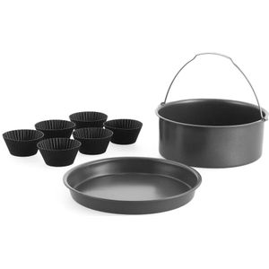 BK - Connect Airfryer XXL Bakset - 8-delig - PFAS-vrij Keramisch - Silicone