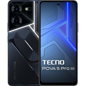 TECNO Pova 5 Pro 5G (donkere illusie, 8 GB RAM, 256 GB opslag) | Segment 1e 68 W ultrasnel opladen | India's eerste veelkleurige ARC-interface met achtergrondverlichting | 50 MP AI dubbele camera |