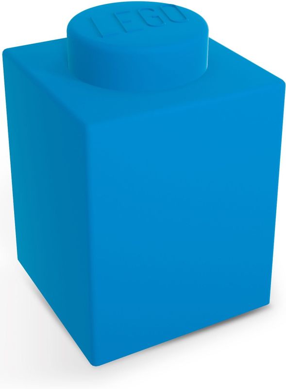 IQ - LEGO Iconic 1x1 - Nachtlampje - Blauw - 100% Zachte Siliconen, 2 Verlichtingsmodi, Timer