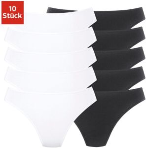 petite fleur String, (10er-Pack), aus elastischer Baumwolle