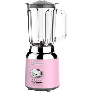 Westinghouse Retro Blender - Smoothie Maker - Roze - 1,5 Liter - 600W
