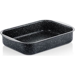 Westinghouse - Ovenschaal - Braadslede - Zwart Marmer - Ø 30 cm - Vaatwasbestendig