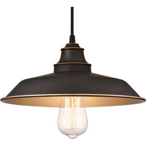 Westinghouse Lighting 63632 eenlichts hanglamp voor binnen, uitvoering in geolied brons met accenten, geolied brons, hanglamp met 1 lamp