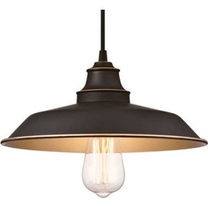 63632 hanglamp voor binnen, met één lamp, geoliede bronzen afwerking met reflecties