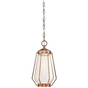 Westinghouse LED hanglamp Corina dimbaar met een lamp, koperen afwerking gewassen met helder glas 63737