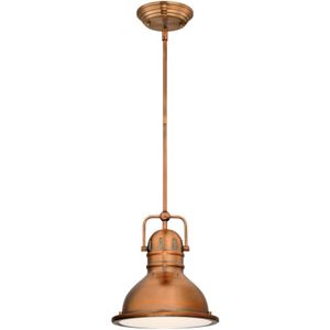 Westinghouse Lighting lamp, glas/metaal, 50 W, gewassen koper
