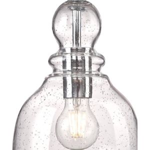 Westinghouse Lighting 63564 hanglamp voor binnen, met een lamp, gewassen koperen afwerking met helder glas