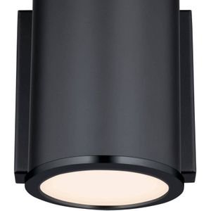 Westinghouse Lighting Marius LED wandlamp buitenlamp dimbaar in een lamp, finish zwart mat met matglas 6581140